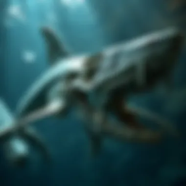 Anatomical Structure of Megalodon A detailed anatomical diagram of the megalodon