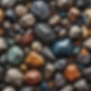 Assorted Minerals Arrangement An assortment of minerals arranged in a visually striking manner