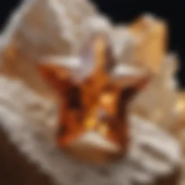 Close-up of Texas Star Topaz showcasing its unique coloration