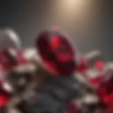 Vivid ruby displaying exceptional color quality