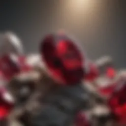 Vivid ruby displaying exceptional color quality