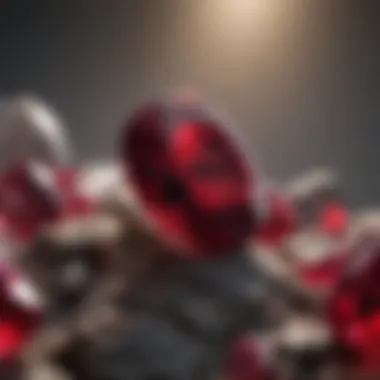 Vivid ruby displaying exceptional color quality