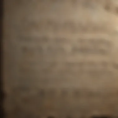 Unique Texture of a Scripture Stone Detailed view of a scripture stone's unique texture