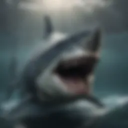 Artistic rendition of the Megalodon in its natural habitat