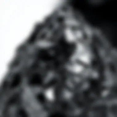 Polished Black Rock Close-up Close-up of a polished black rock highlighting its shine