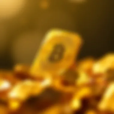 A modern digital representation of gold as an asset