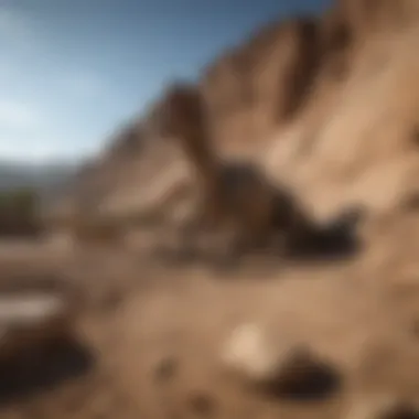 Excavation Site: Uncovering Utah's Dinosaur Past Dinosaur fossil excavation site in Utah