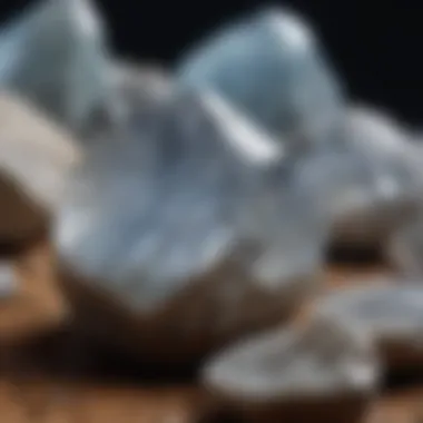 Raw Moonstone Specimens with Unique Textures Natural raw moonstone specimens showcasing unique textures and patterns
