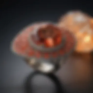 Jewelry featuring Padparadscha sapphires set in elegant designs