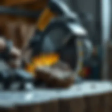 Rock Cutting Saw in Operation High-quality rock cutting saw in action