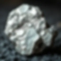 High-quality silver ore sample showcasing unique geological features