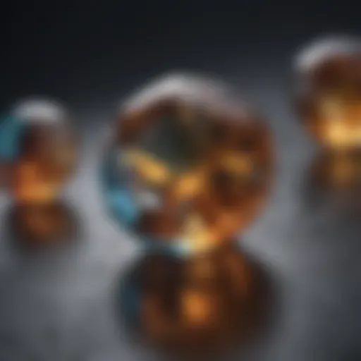 Color variations of topaz gemstones