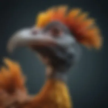 The Iconic Dodo Bird A vibrant illustration of the dodo bird, showcasing its unique features