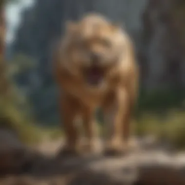Saber-Toothed Cat: Apex Predator of the Past An artistic representation of the saber-toothed cat in a prehistoric setting