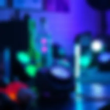 An assortment of ultraviolet lights tailored for various geological applications